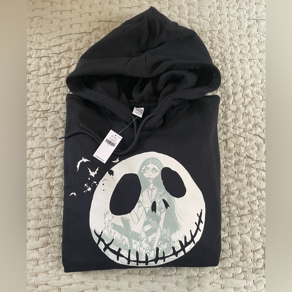 🆕Old Navy Disney Blk Nightmare before Christmas Sweatshirt Large